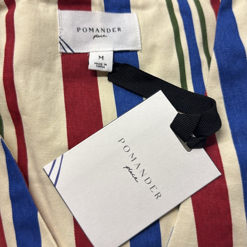 Pomander Place | NEW Americana Stripe Kira V-neckline Mini Dress Size M - Picture 11 of 12